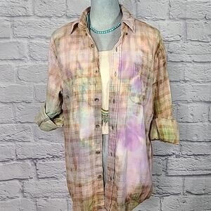 Reworked/upcycled flannel shirt